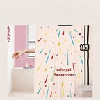 Rainbow Shower Print Curtain