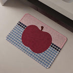 Chequer Print Quick-Dry Bath Mat