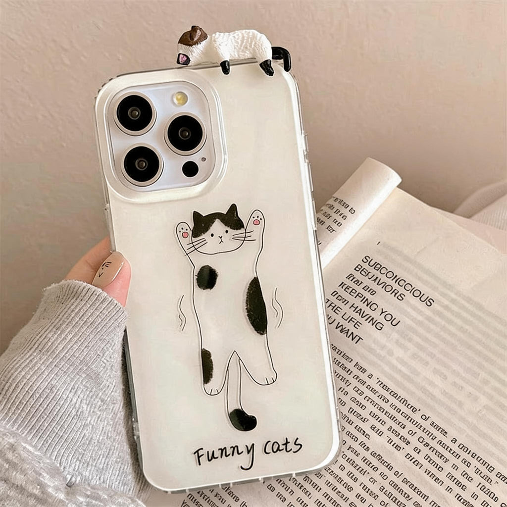 Stretching Cat iPhone Case
