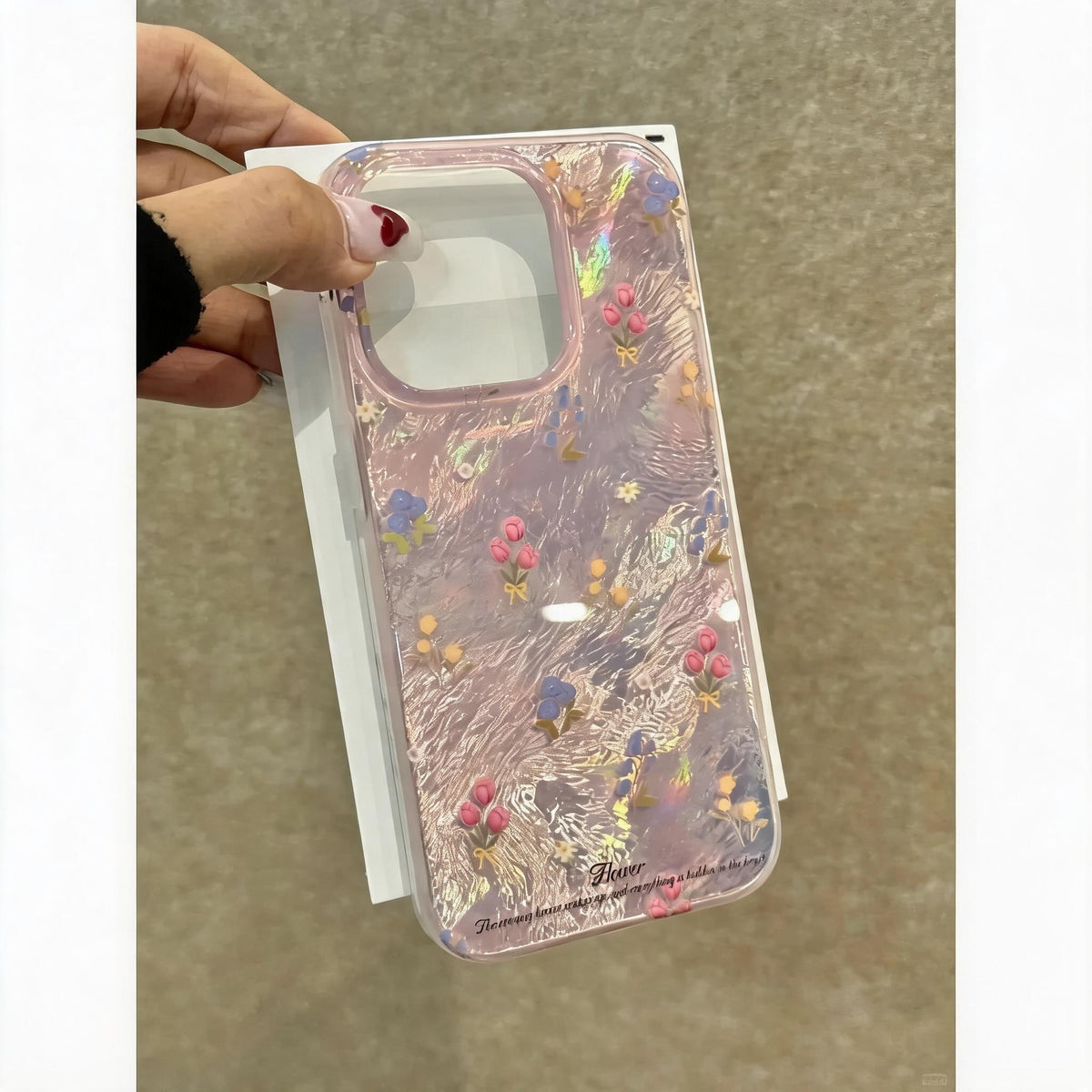 Holo Foil Flower iPhone Case
