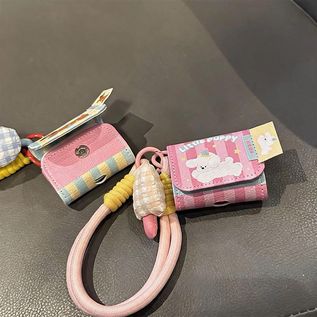 Little Puppy Striped AirPods Case