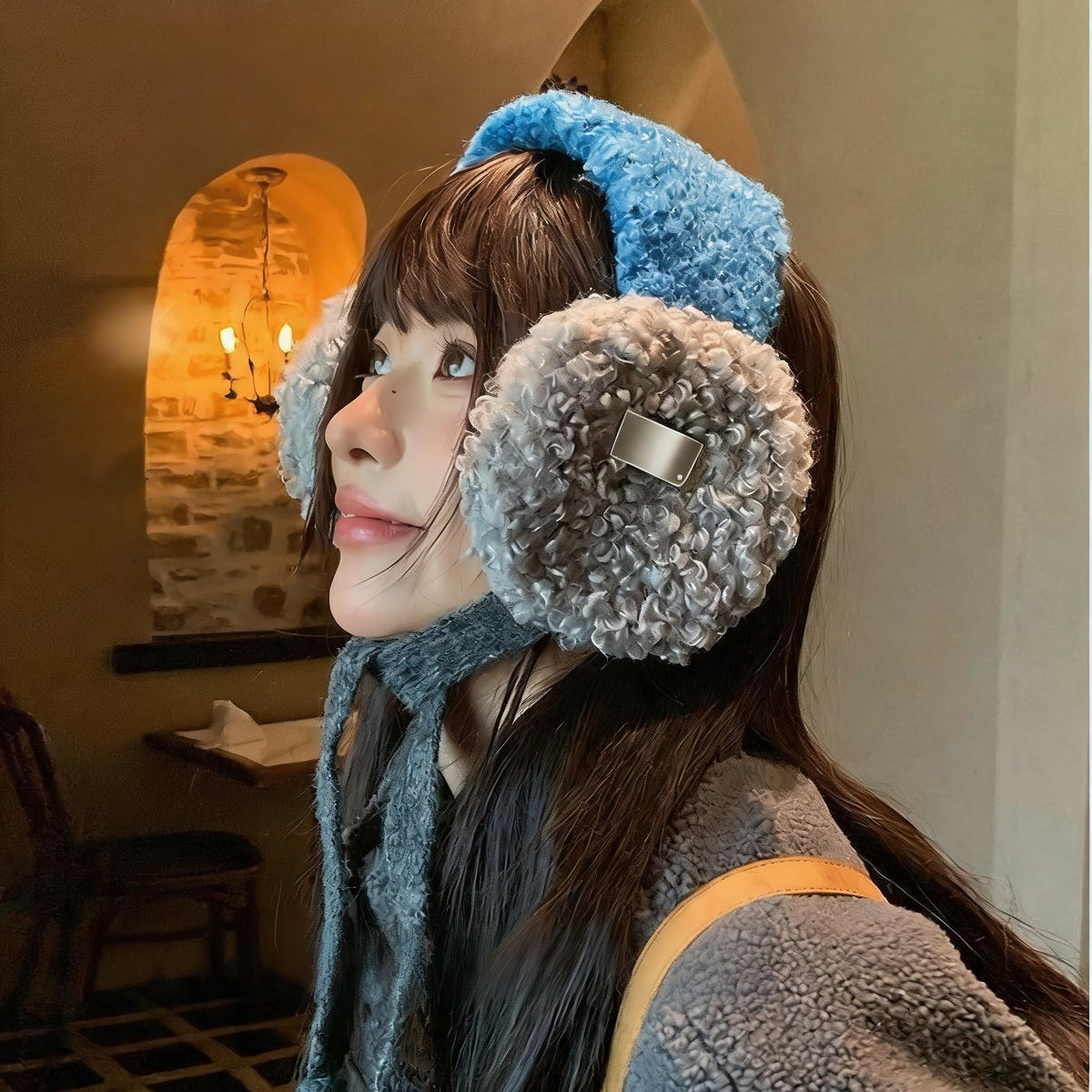 Fluffy Tie Cord Earmuffs