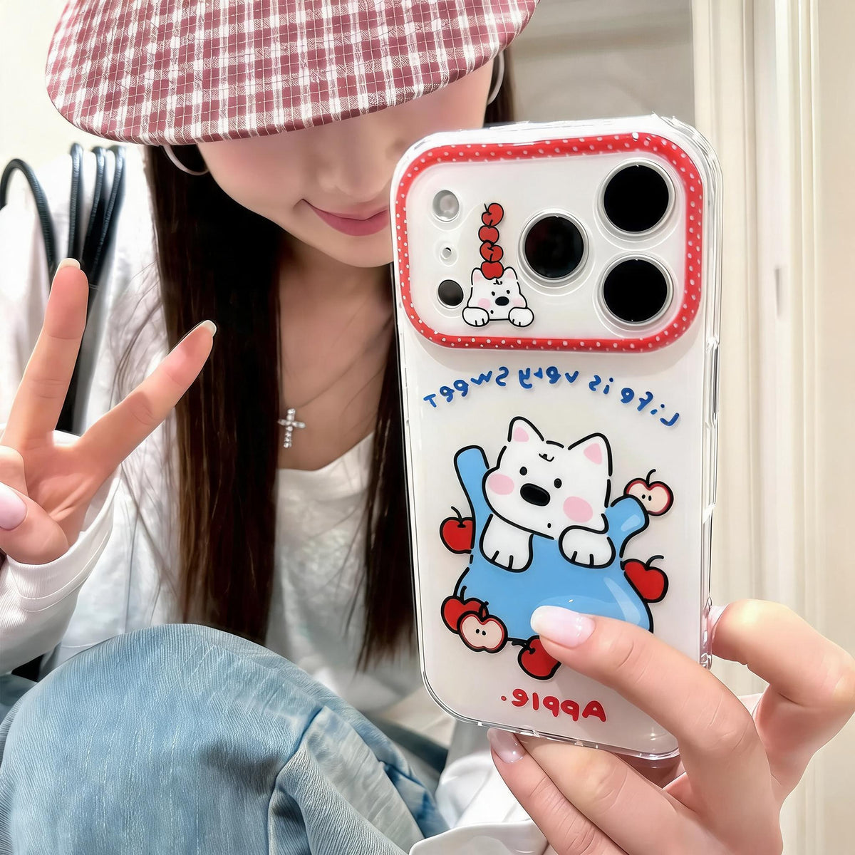Westie Apple Bag Phone Case
