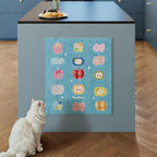 Apple Print Cat Scratch Pad
