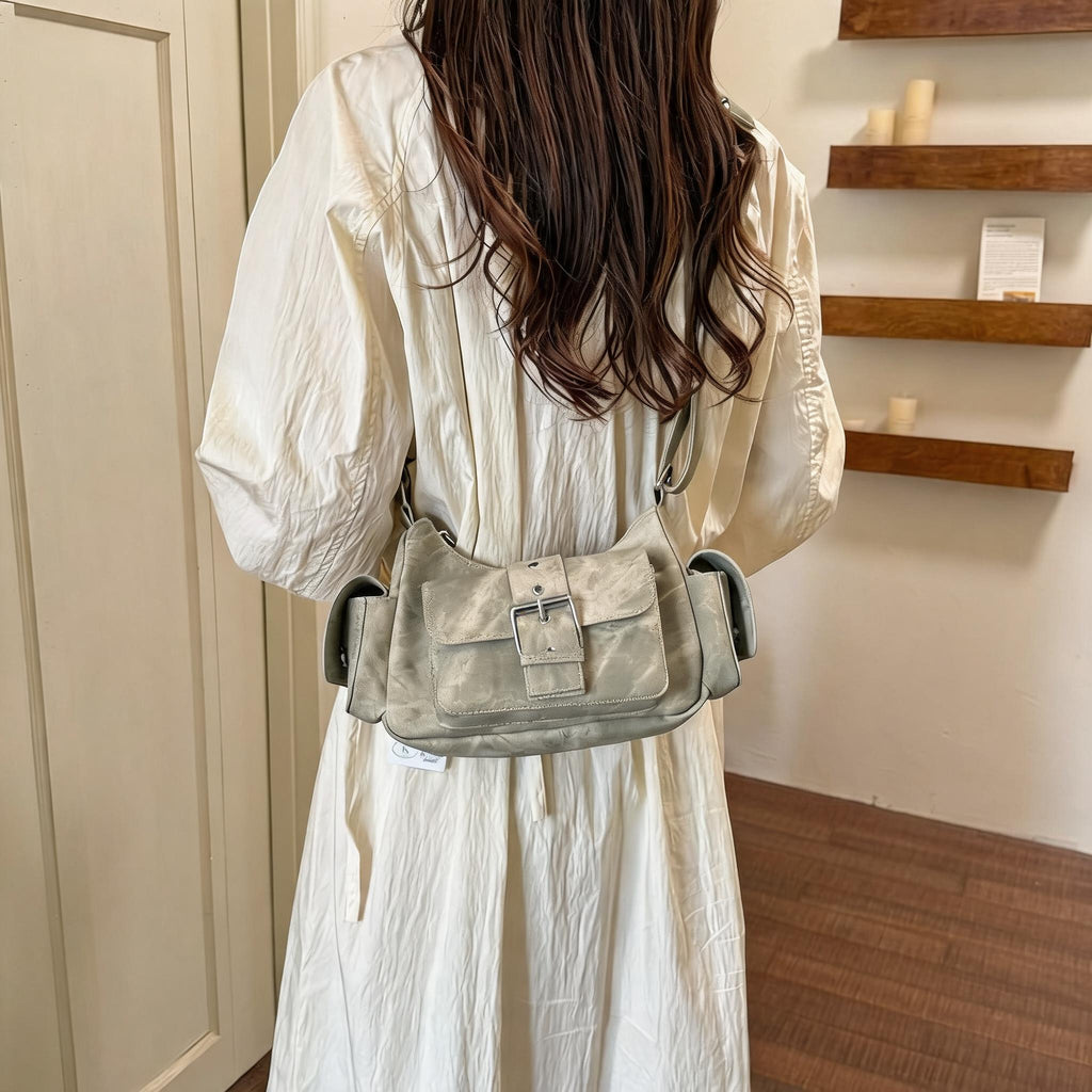 Cargo Pocket Slouchy Shoulder Bag