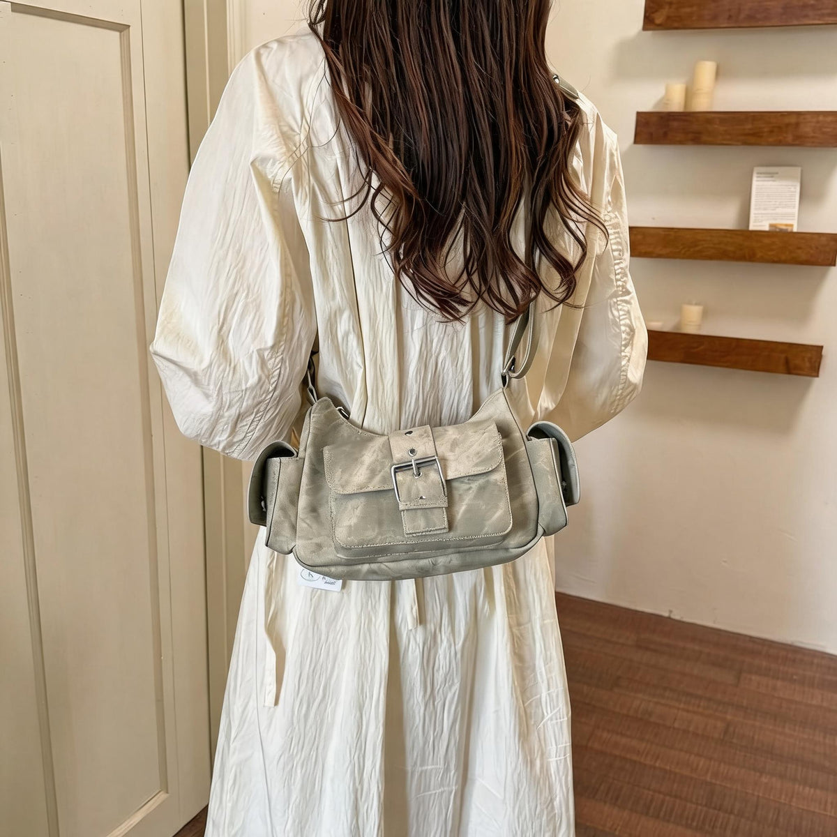 Cargo Pocket Slouchy Shoulder Bag