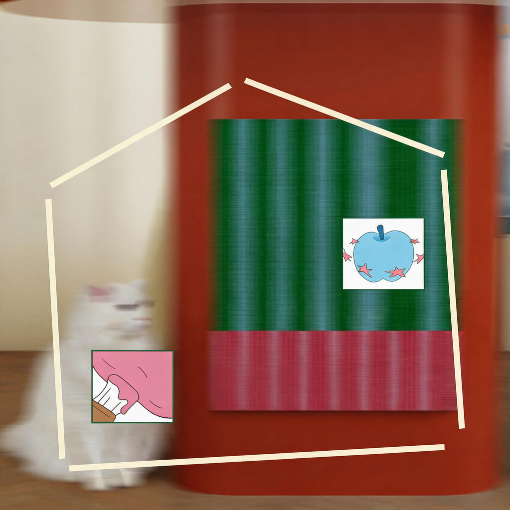 Striped Wall Cat Scratcher