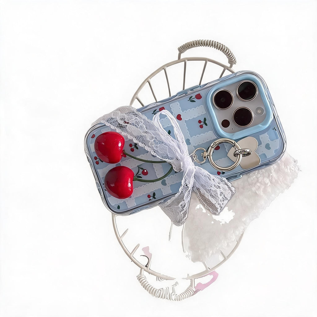 Tulip Check Cherry Charm Case