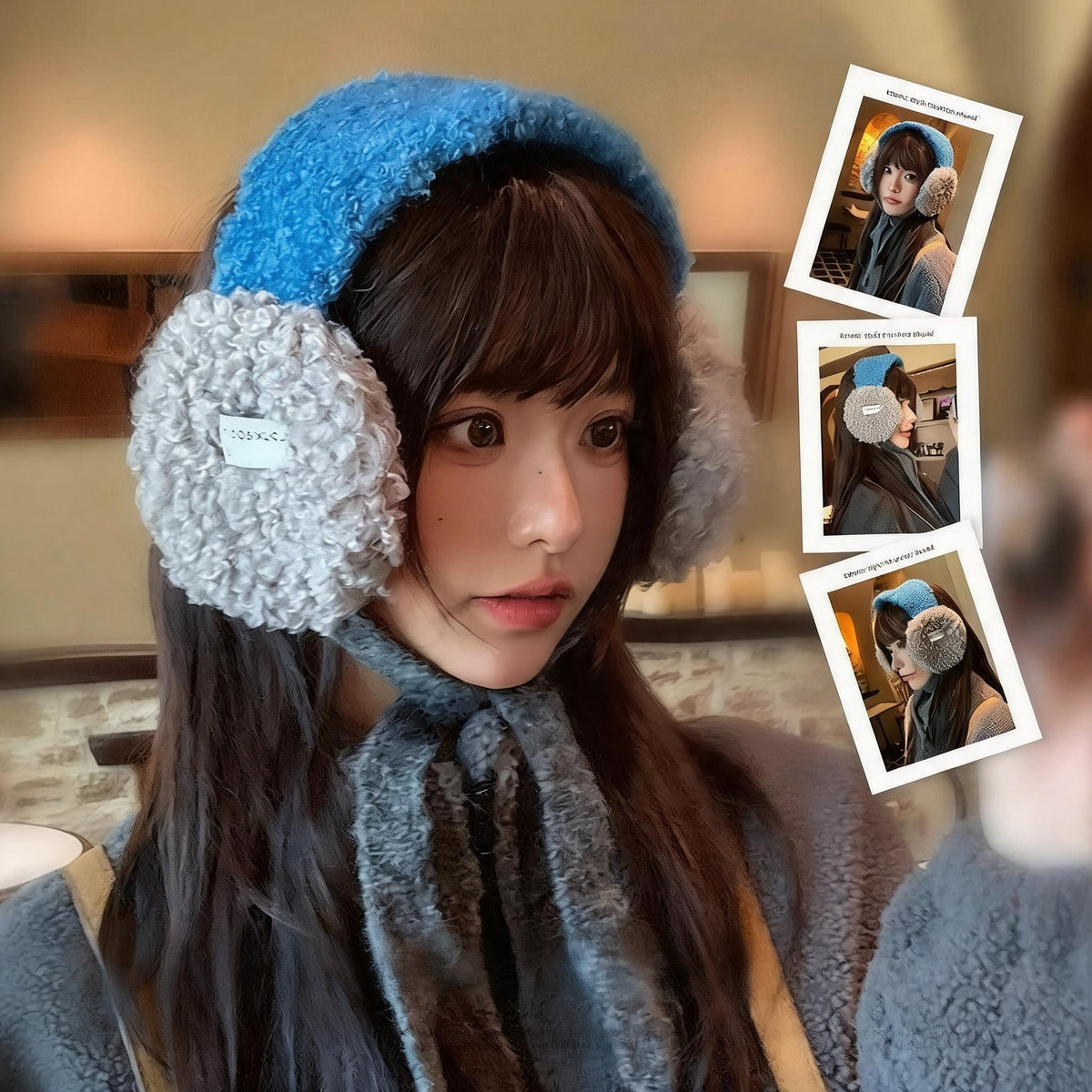 Fluffy Tie Cord Earmuffs