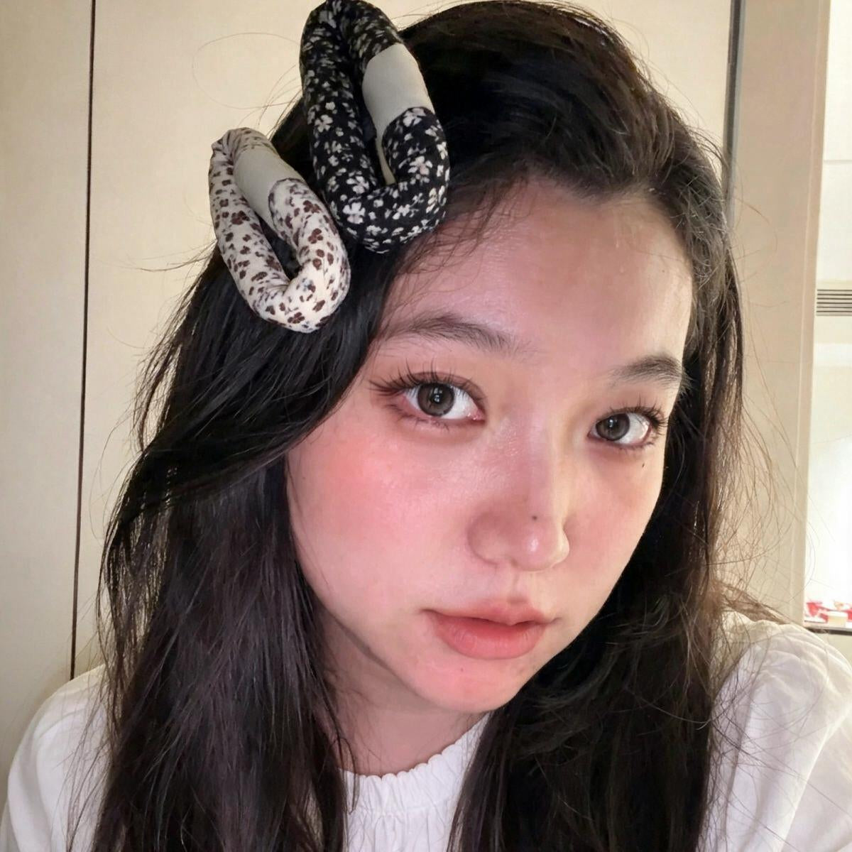 Ditsy Floral Padded Snap Clip