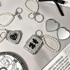 Beaded Locket Mirror Charm