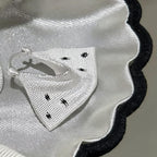 Polka Dot Purse Hoop Earrings