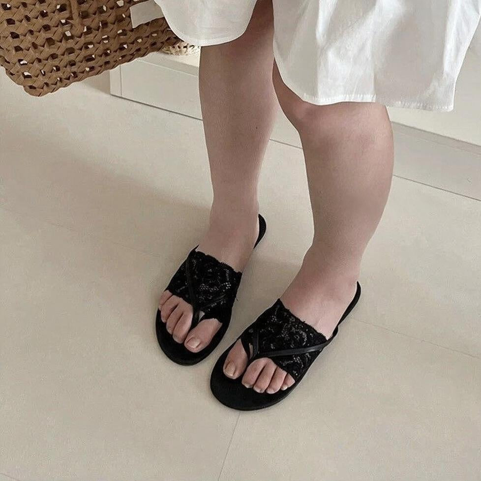 Cushioned Lace Sandal Socks