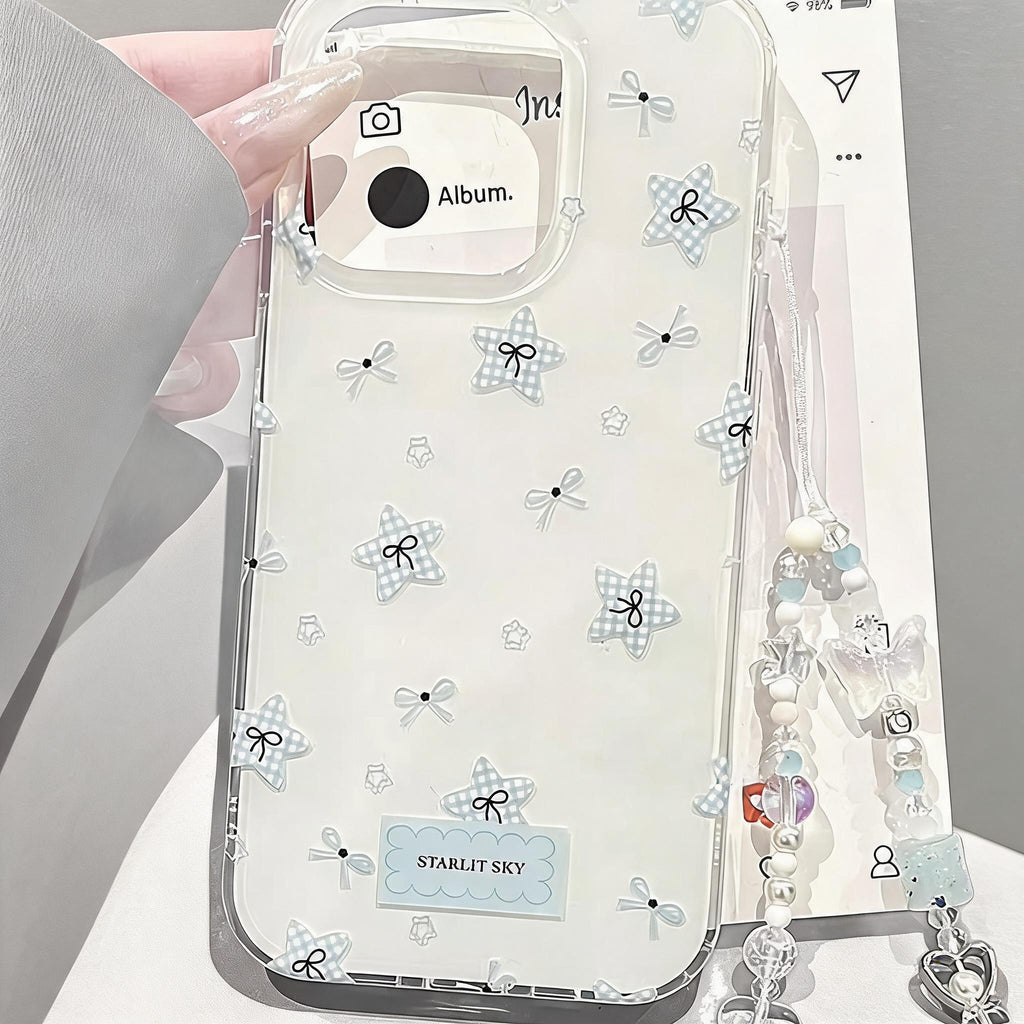 Starlit Gingham Bow Case