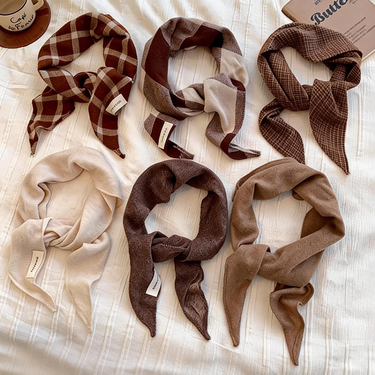 Pieced Diamond Neck Scarf