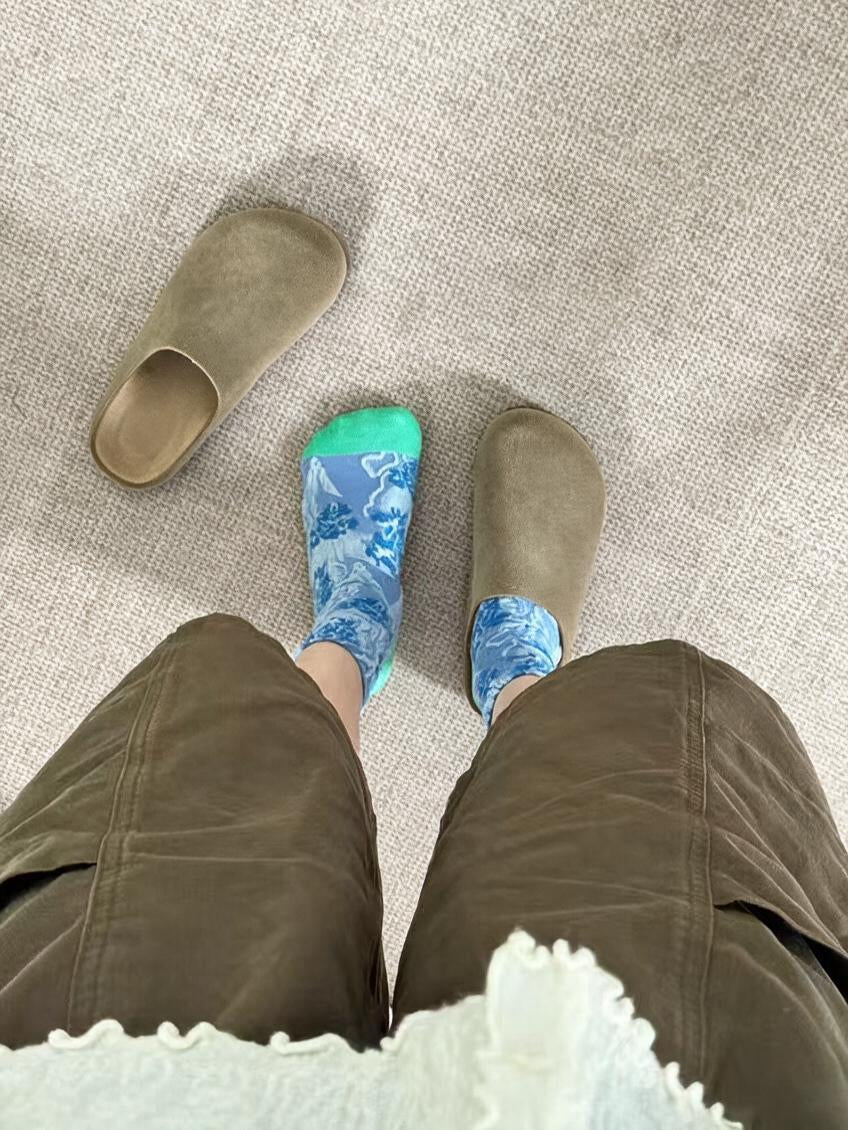 Watercolour Bloom Ankle Socks