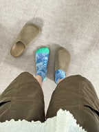 Watercolour Bloom Ankle Socks