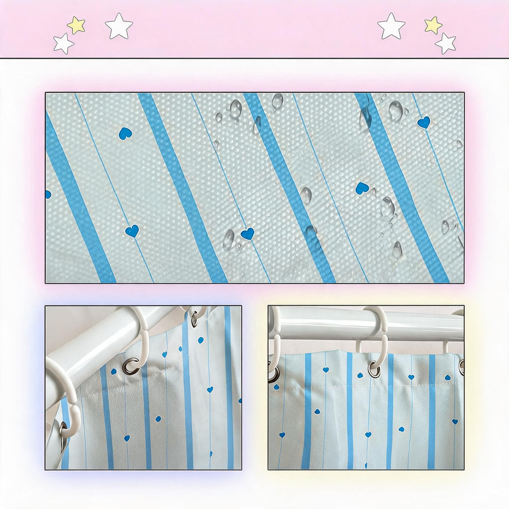 Candy Heart Shower Curtain