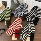 Fine Stripe Skinny Scarf