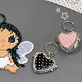 Starry Heart Mirror Keyring