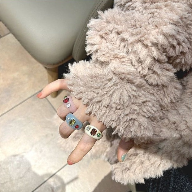 Squared Chunky Stacking Ring