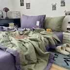 Reversible Stripe Washed Cotton Quilt