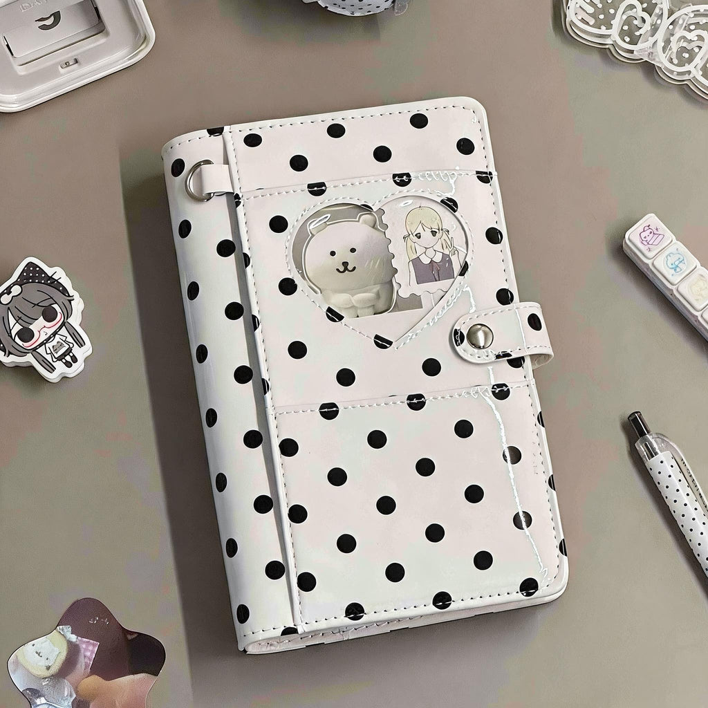 Polka Dot Heart Window Journal