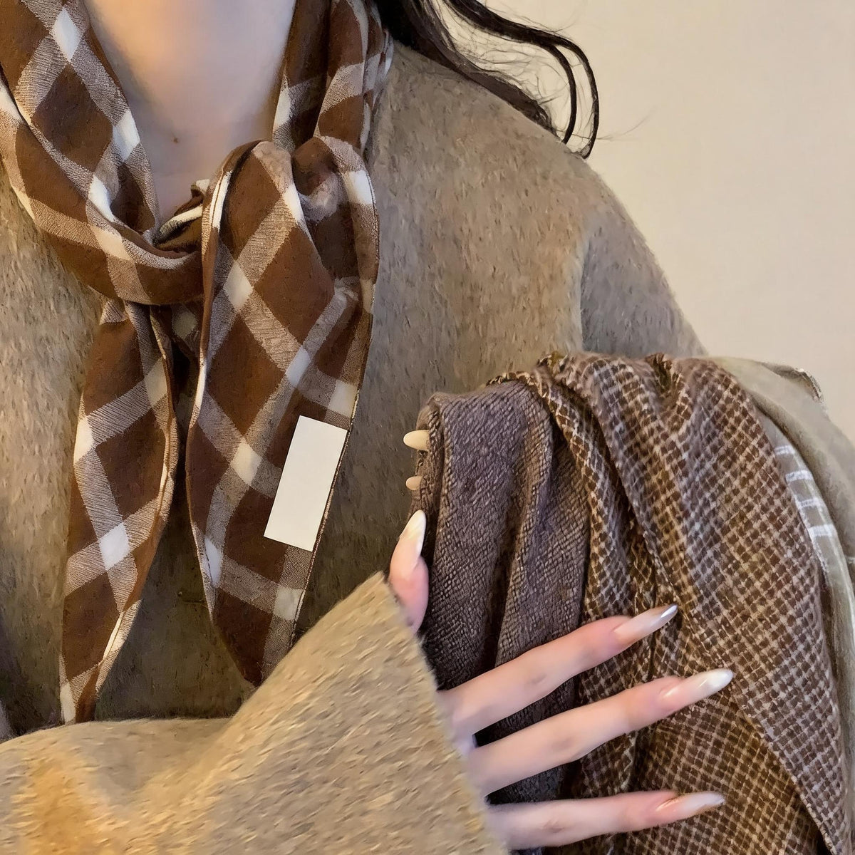 Pieced Diamond Neck Scarf