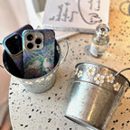 Painted Daisy Brush Bucket