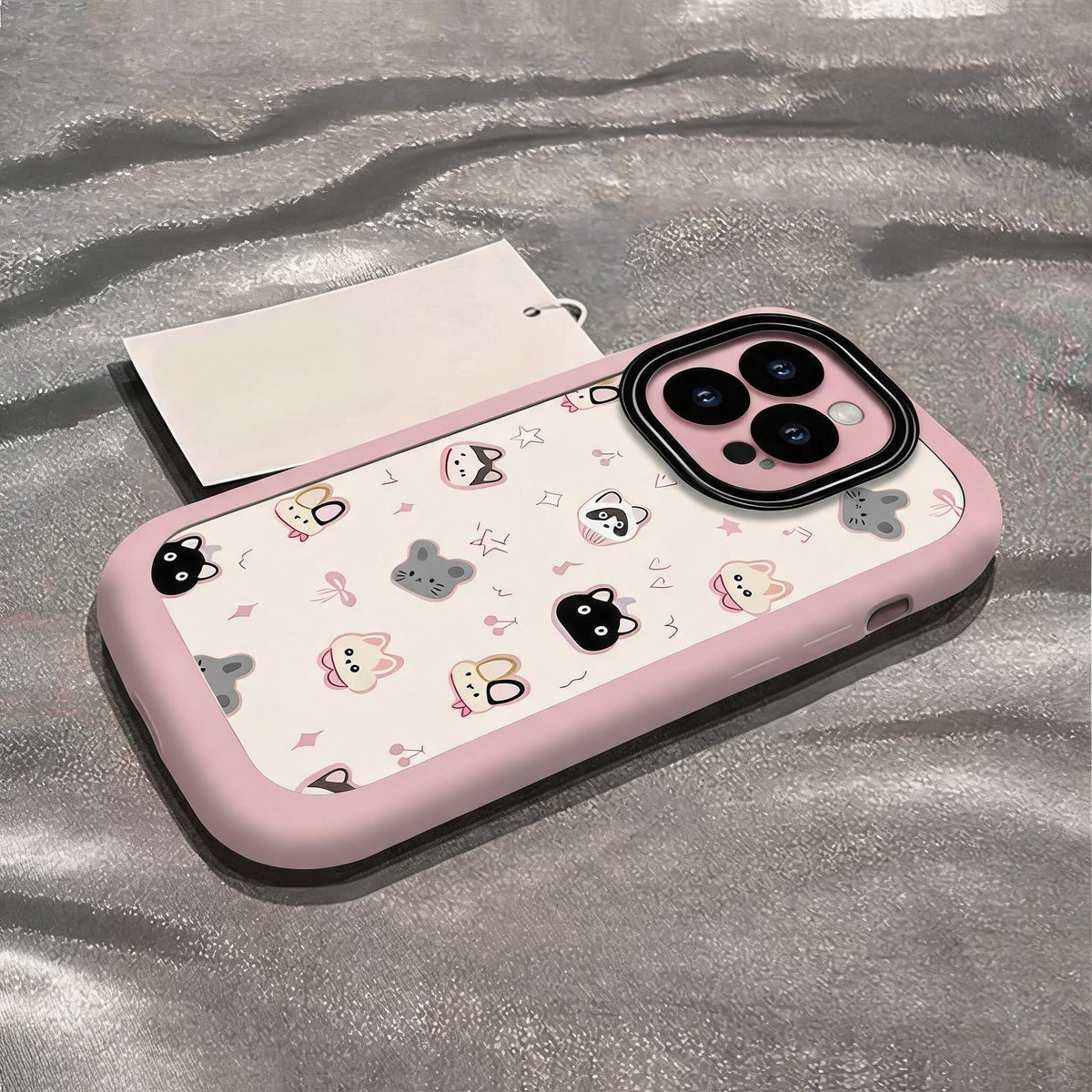Puffy Animal Faces iPhone Case
