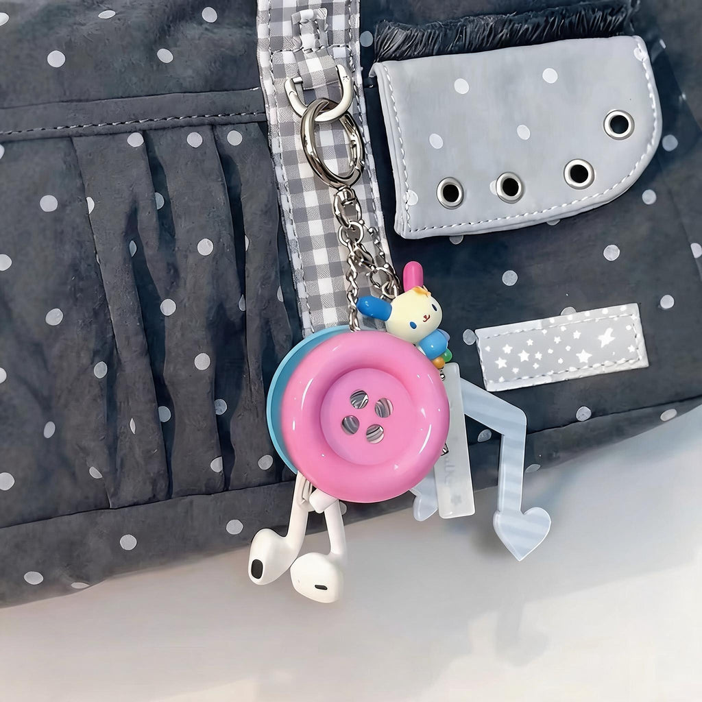 Giant Button Earbud Case