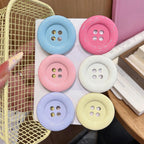 Oversized Button Fringe Clips