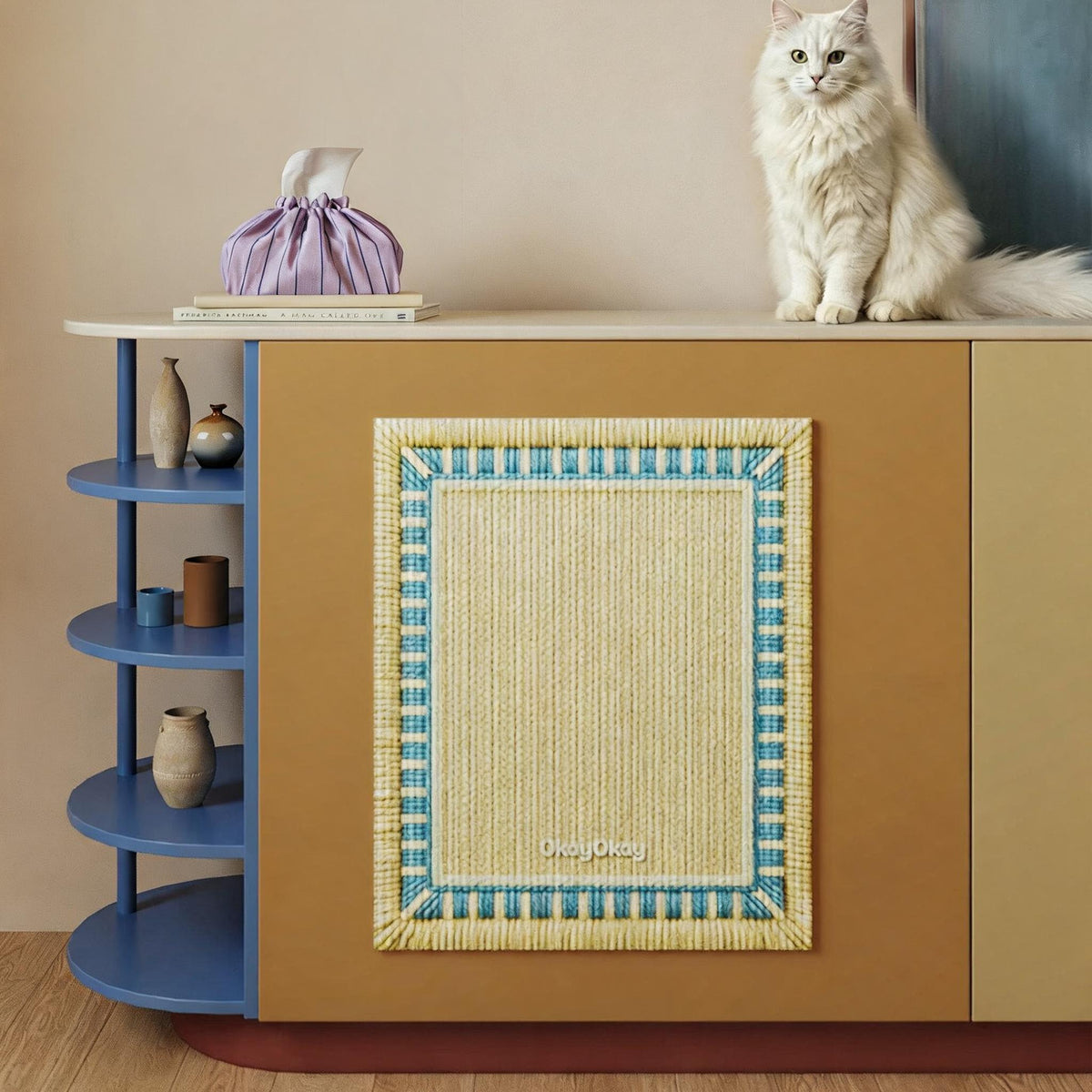 Blue Hour Cat Scratch Pad