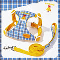 Checked Puppy Harness Lead Set
