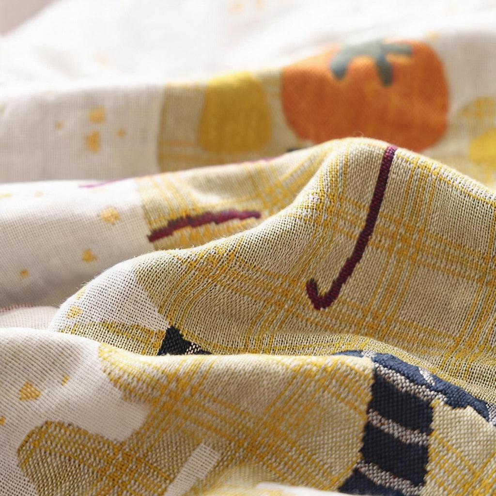 Cartoon Print Gauze Towel
