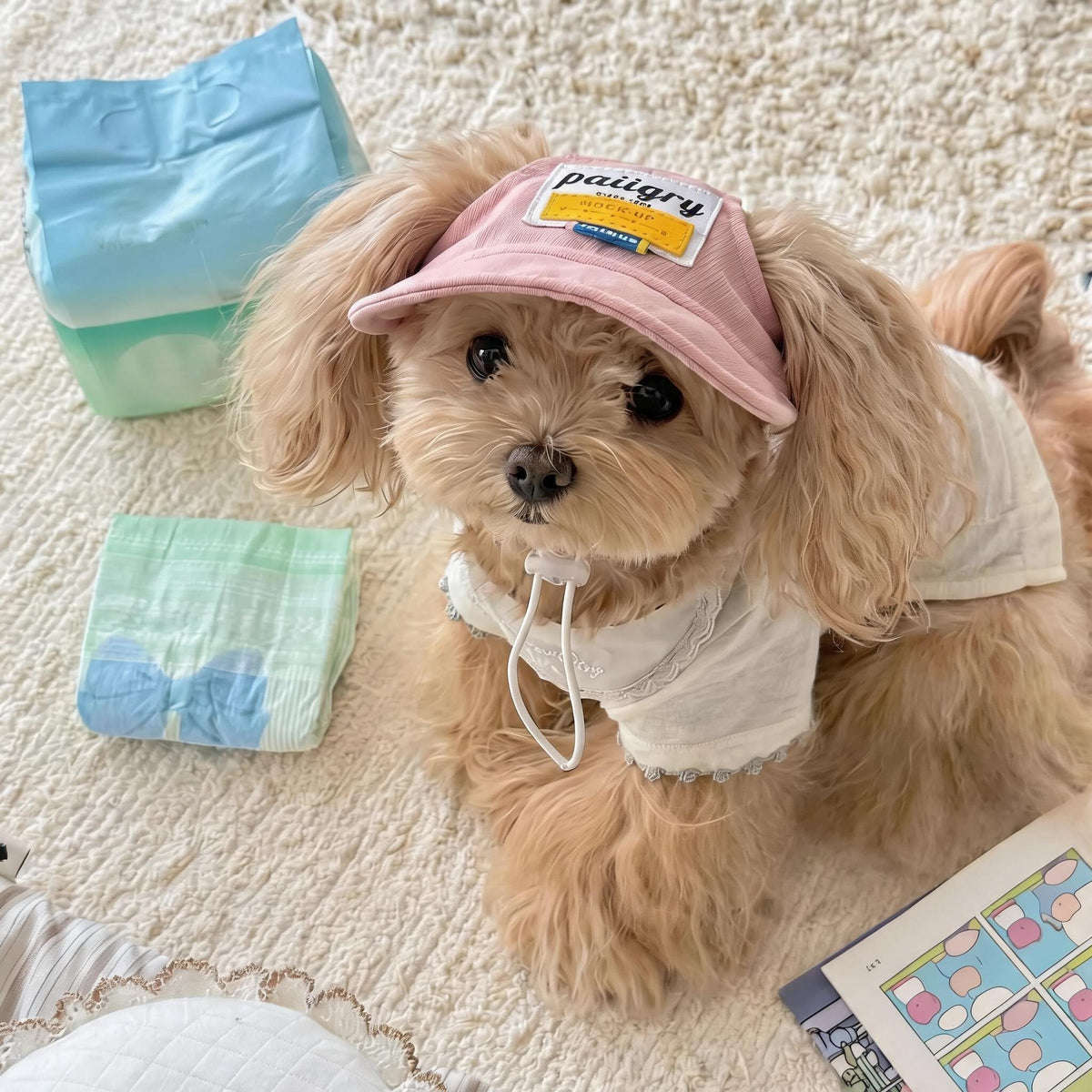 Ear Hole Pet Baseball Cap