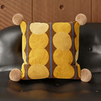 Autumn Leaves Pom Cushion