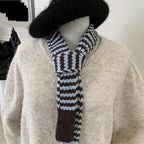 Fine Stripe Skinny Scarf