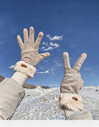 Plush Cuff Touchscreen Gloves