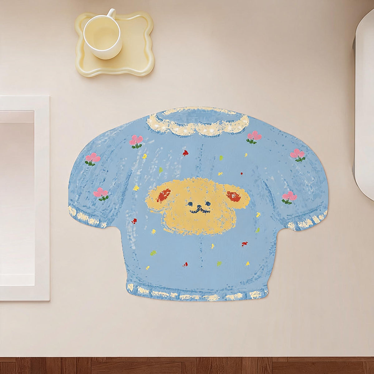 Cardigan Shaped Counter Drying Mat