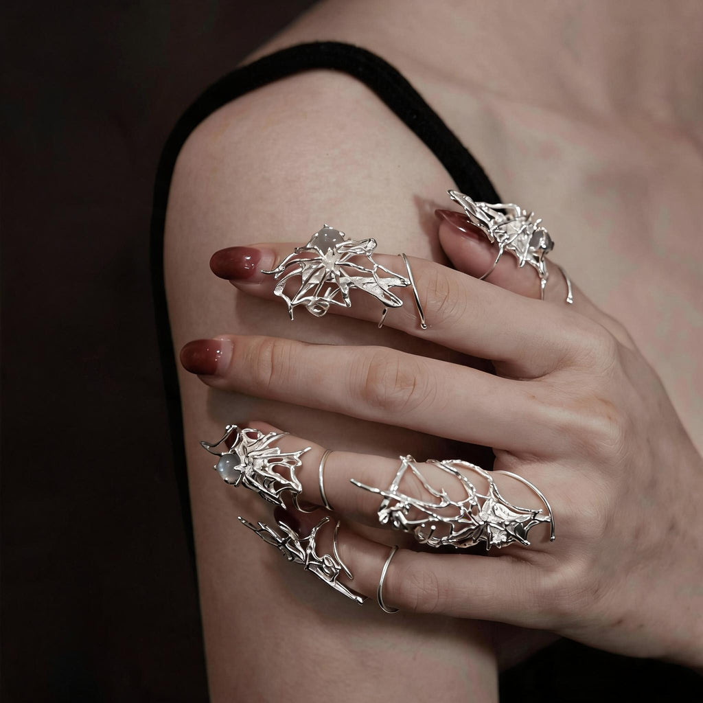 Spider Web Armour Ring