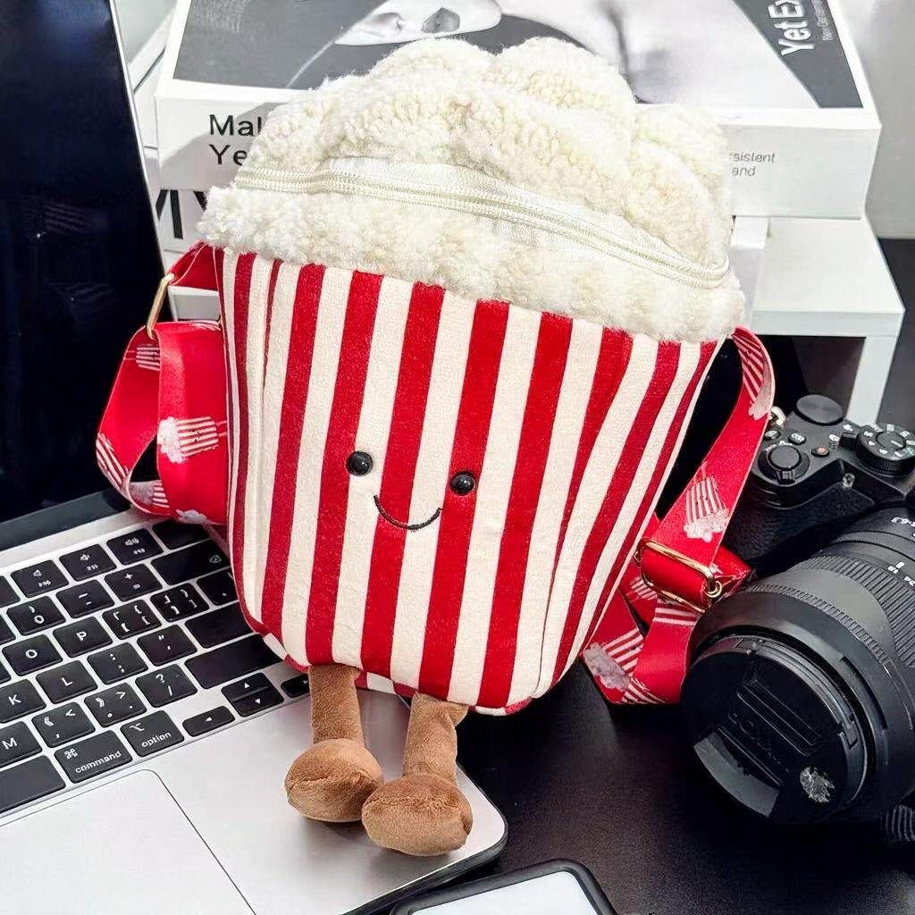 Smiling Popcorn Carton Camera Bag
