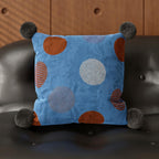 Autumn Leaves Pom Cushion