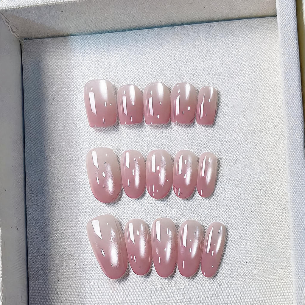 Peach Gloss Press-on Nails