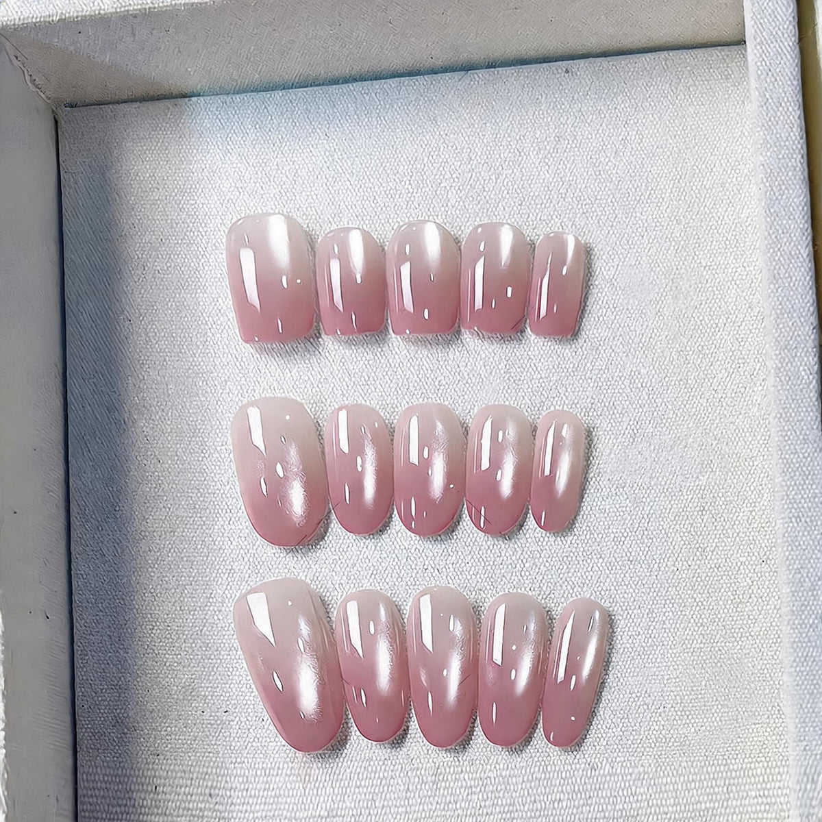 Peach Gloss Press-on Nails