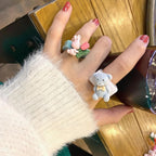 Tiny Fuzzy Animal Ring