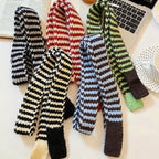 Fine Stripe Skinny Scarf
