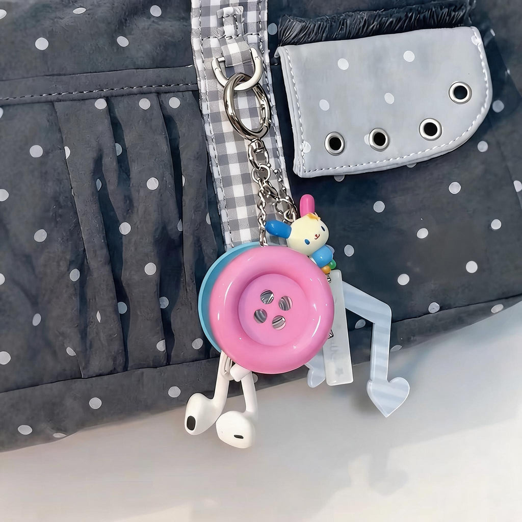 Giant Button Earbud Case