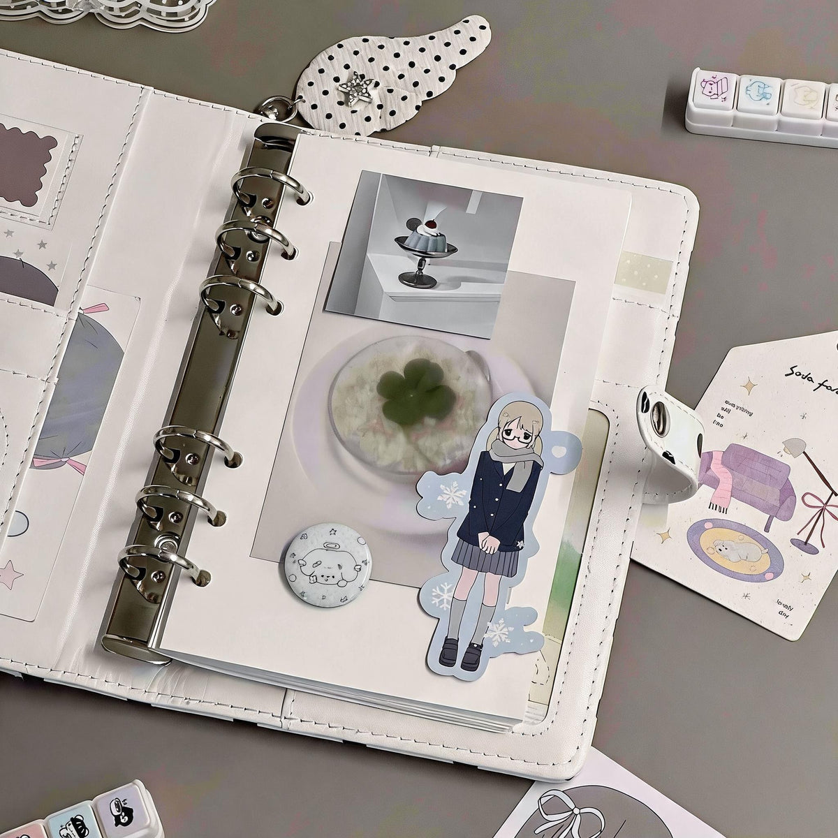Polka Dot Heart Window Journal