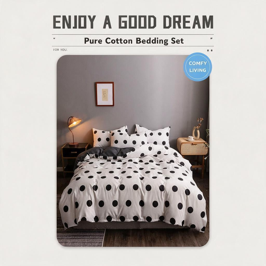 Big Dot Cotton Bedding Set